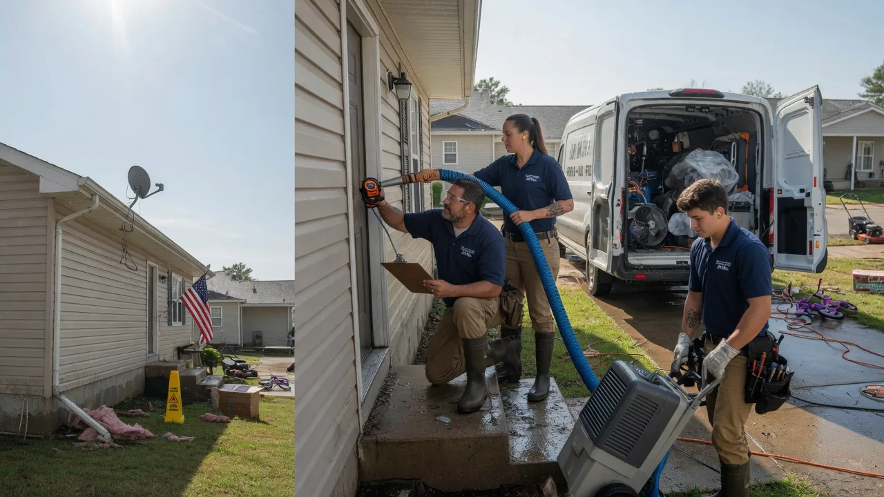 Ceiling Water Damage Restoration in Peru, KS near me